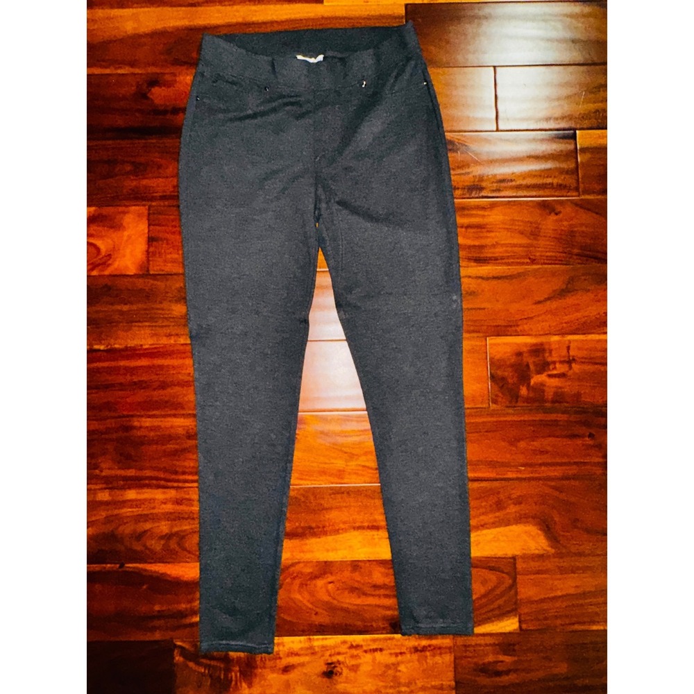 Seven7 Pull On Legging Womens Large Gray Excellent Stretch Slim Fit‎ Pants 937